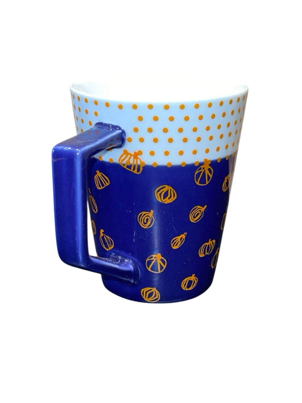 Starbucks Teavana PUMPKIN 12oz Mug Coffee Tazo Tea Indigo Orange Halloween 2016 - Picture 2 of 9
